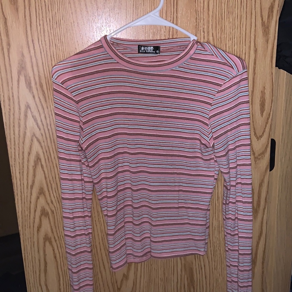 Multicolored striped long sleeve